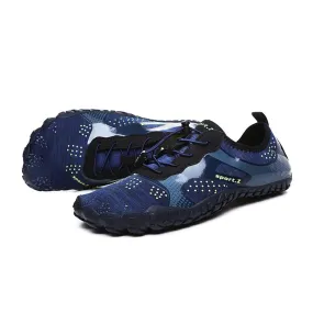 (1 pair) Size 44 Beach Bathing Shoes Breathable Water Shoes Anti-Slip Swimming Shoes - Blue