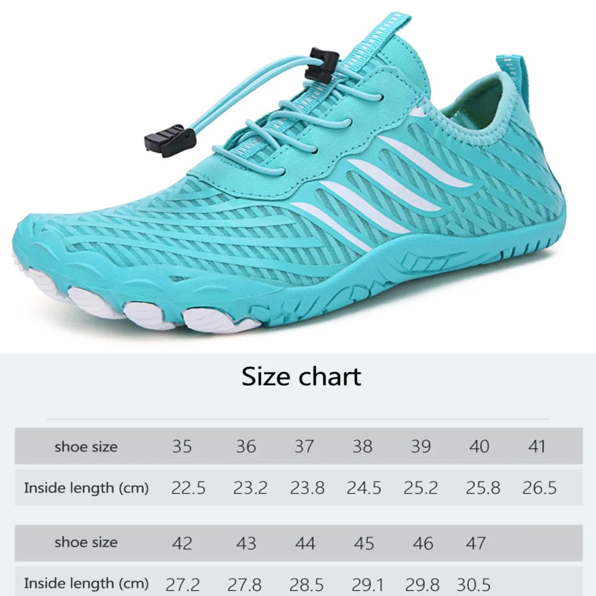 1Pair Water Shoes for Women Men Barefoot Beach Shoes Breathable Sport Shoe Quick Dry River Sea Aqua Sneakers Soft Beach Sneakers