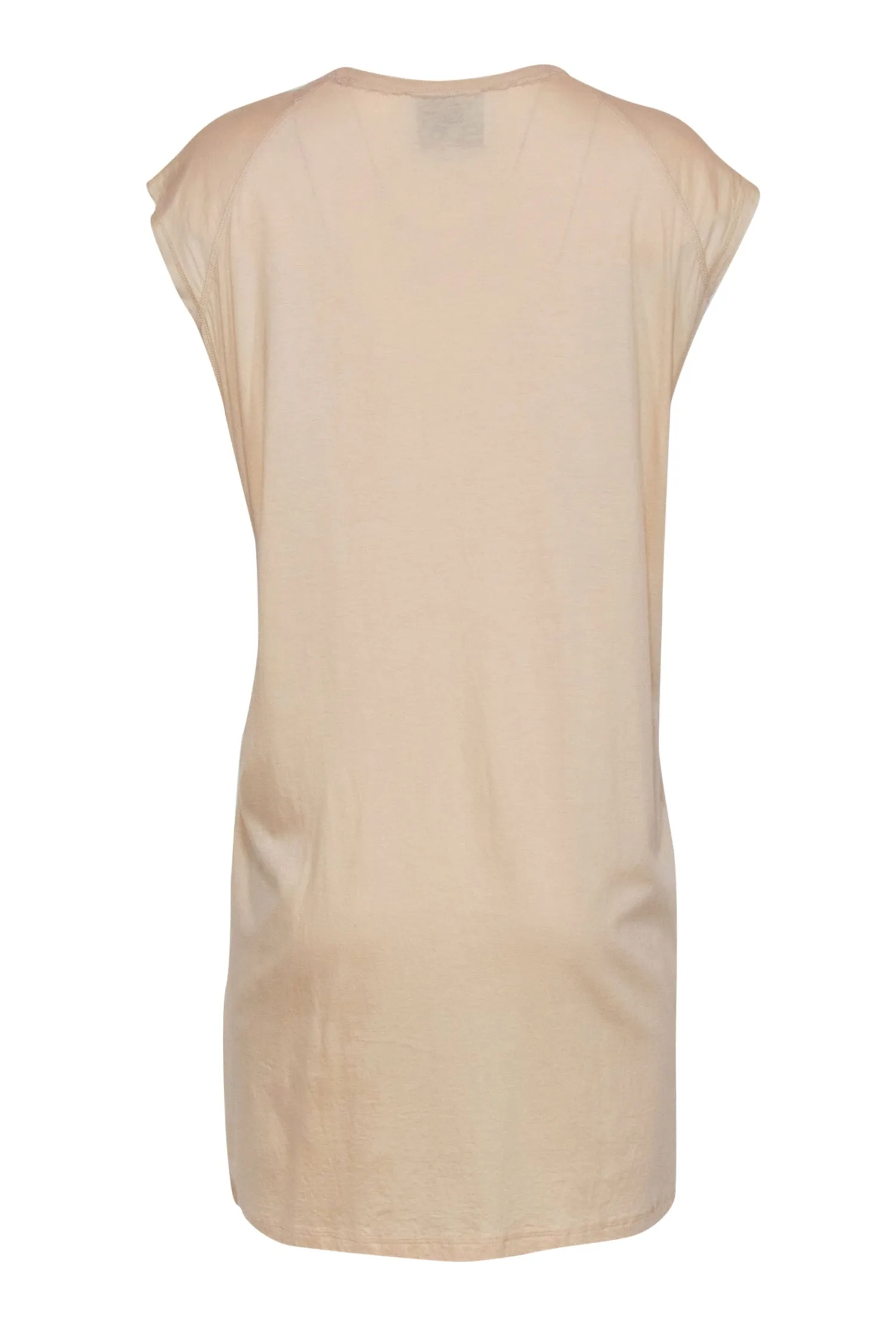 3.1 Phillip Lim - Beige Cotton Blend Shift Dress w/ Woven Front Design Sz M