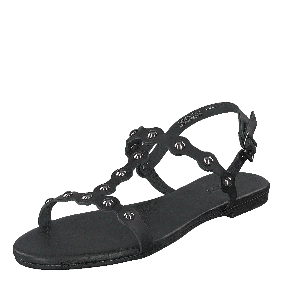 Bitt Leather Studs Sandal 100 - Black