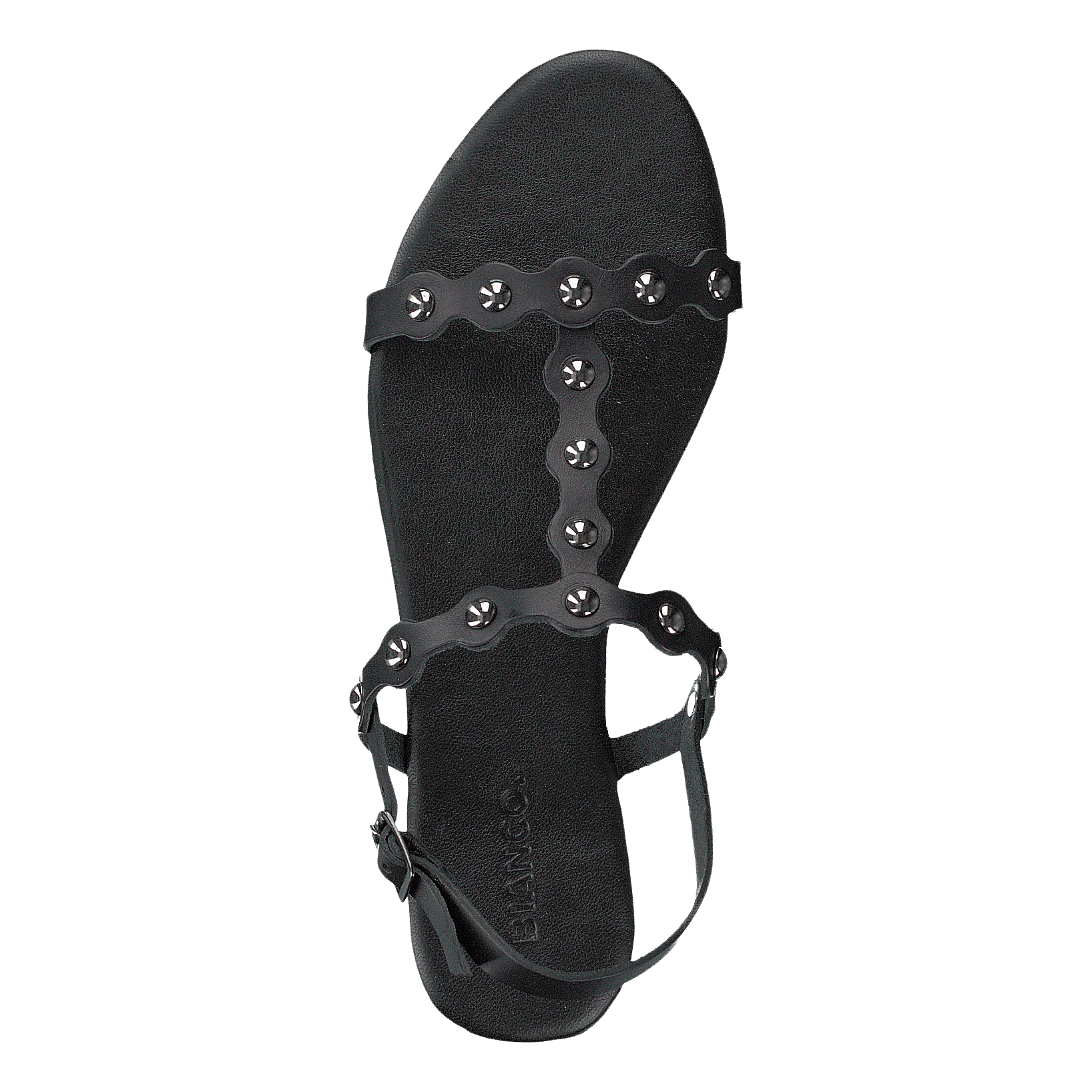 Bitt Leather Studs Sandal 100 - Black