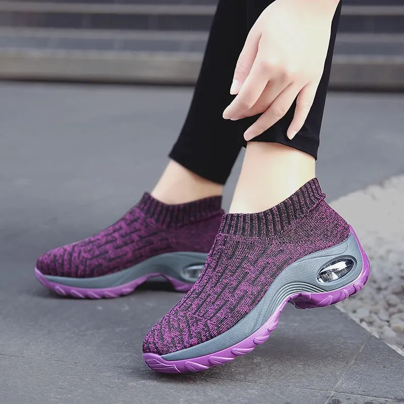 Breathable Mesh Walking Shoes for Women