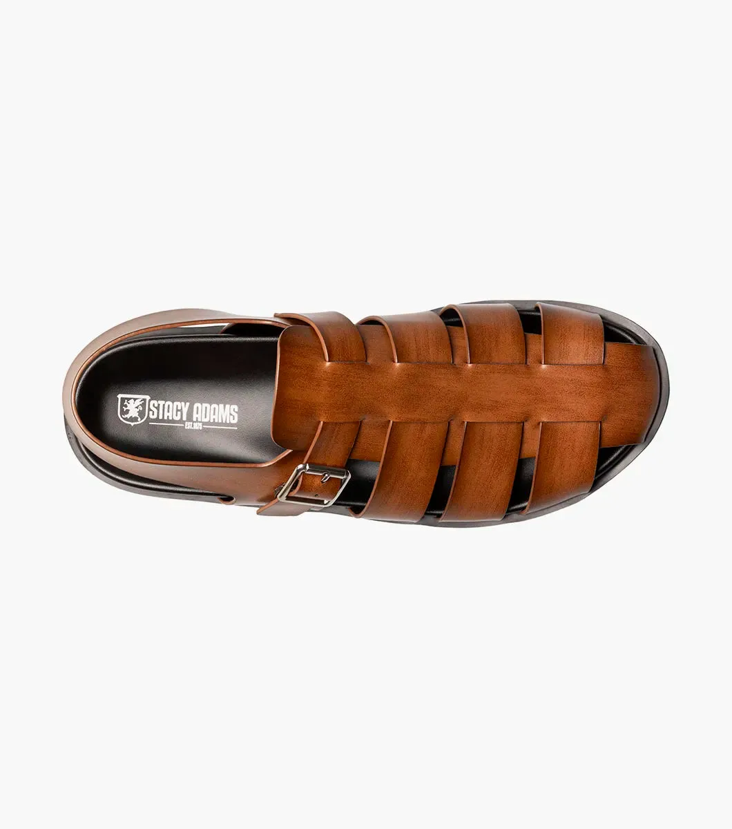 Cognac Men's Sandals Montego Slingback Buckle Sandals Style No: 25659-221