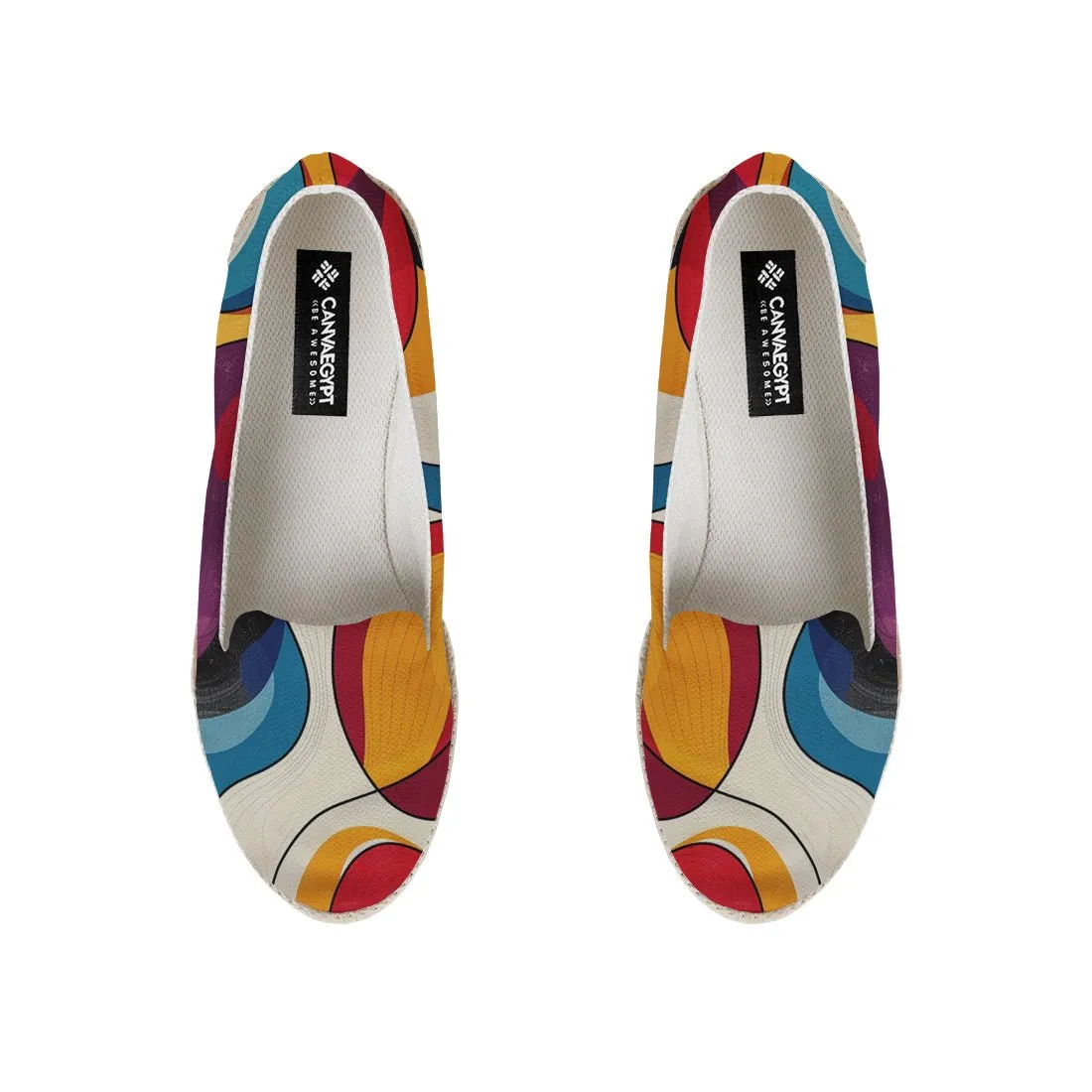 Colorful Abstract Pattern Nook Espadrille