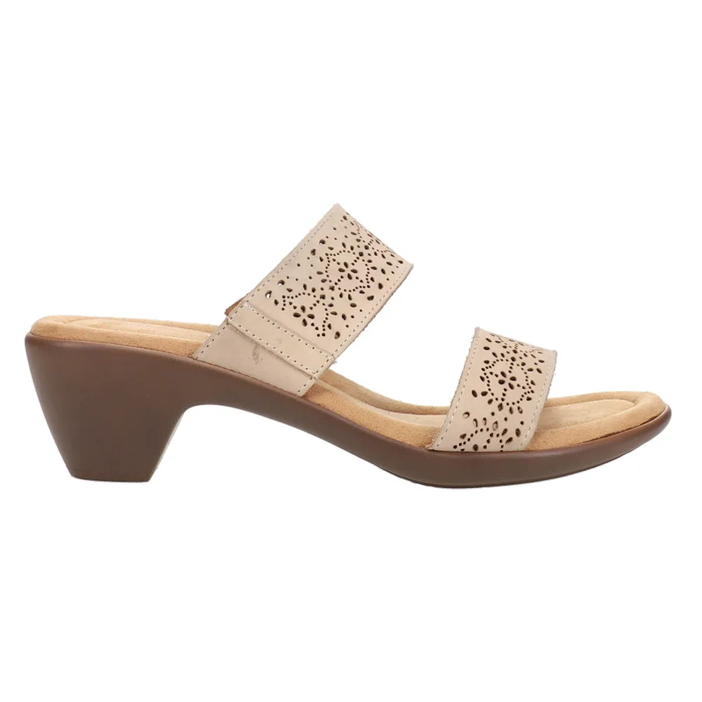 Crista Cut-Outs Block Heel Sandals