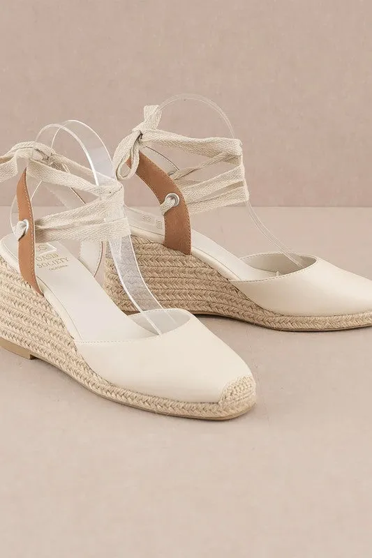 D-ALONDRA-ESPADRILLE LACE UP WEDGE