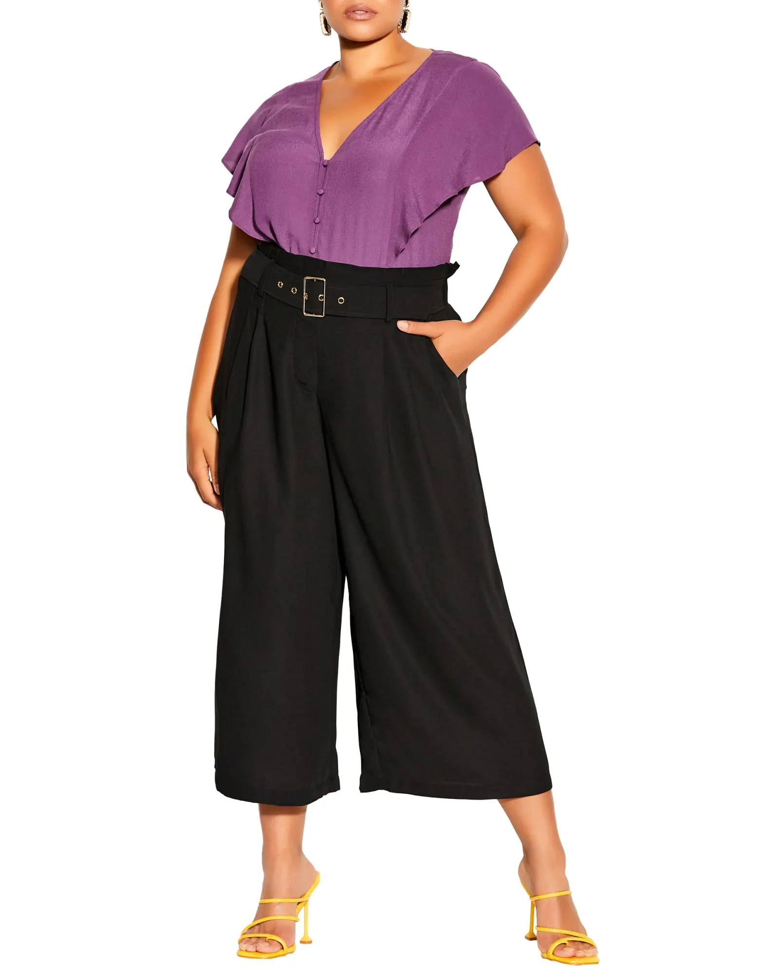 Easy Crop Pant | Black