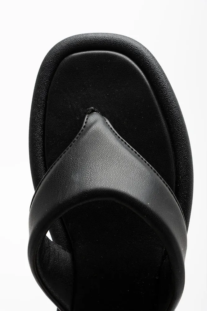 Elevated Flip Flop Black