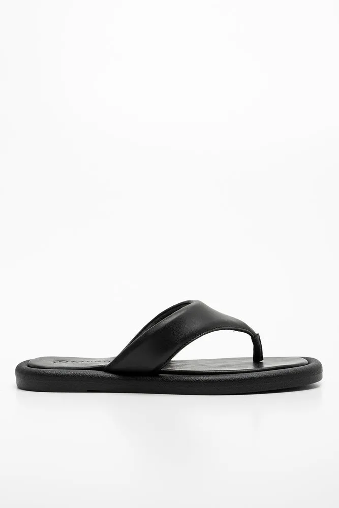 Elevated Flip Flop Black