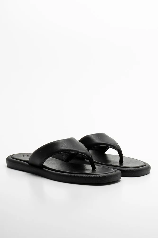 Elevated Flip Flop Black