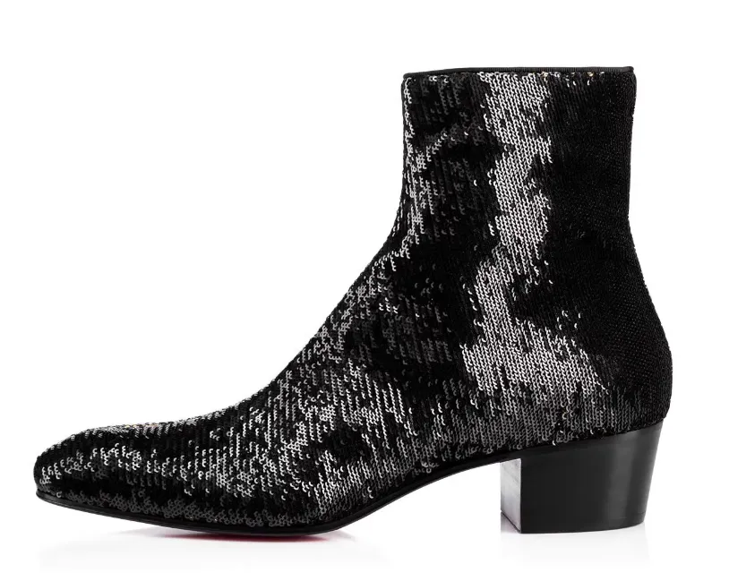 FURQUO BRITISH STYLE ANKLE BOOTS IN BLACK