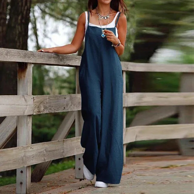 Ivyshape | Casual Linen Jumpsuit for Women