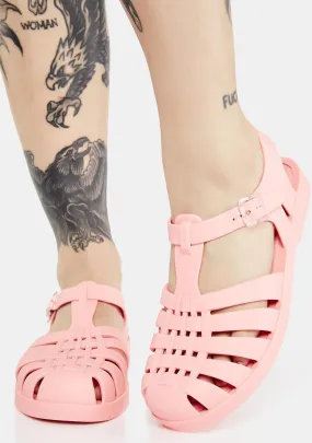 Light Pink Possession Jelly Sandals