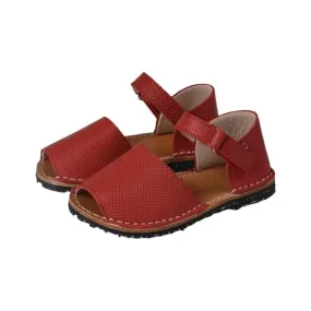 Maihon - Red Soft Leather Strap for Girl by Manuela de Juan