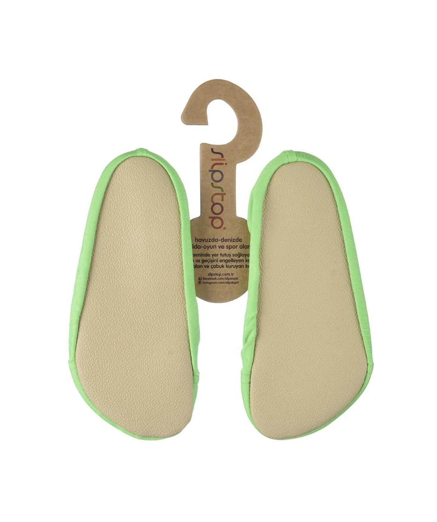 Neon Green Junior Beach Shoes