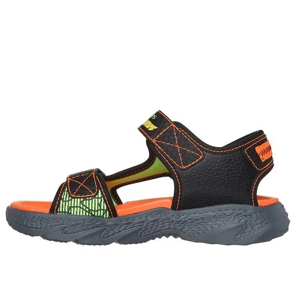 Skechers Creature Splash River Sandal Black Orange