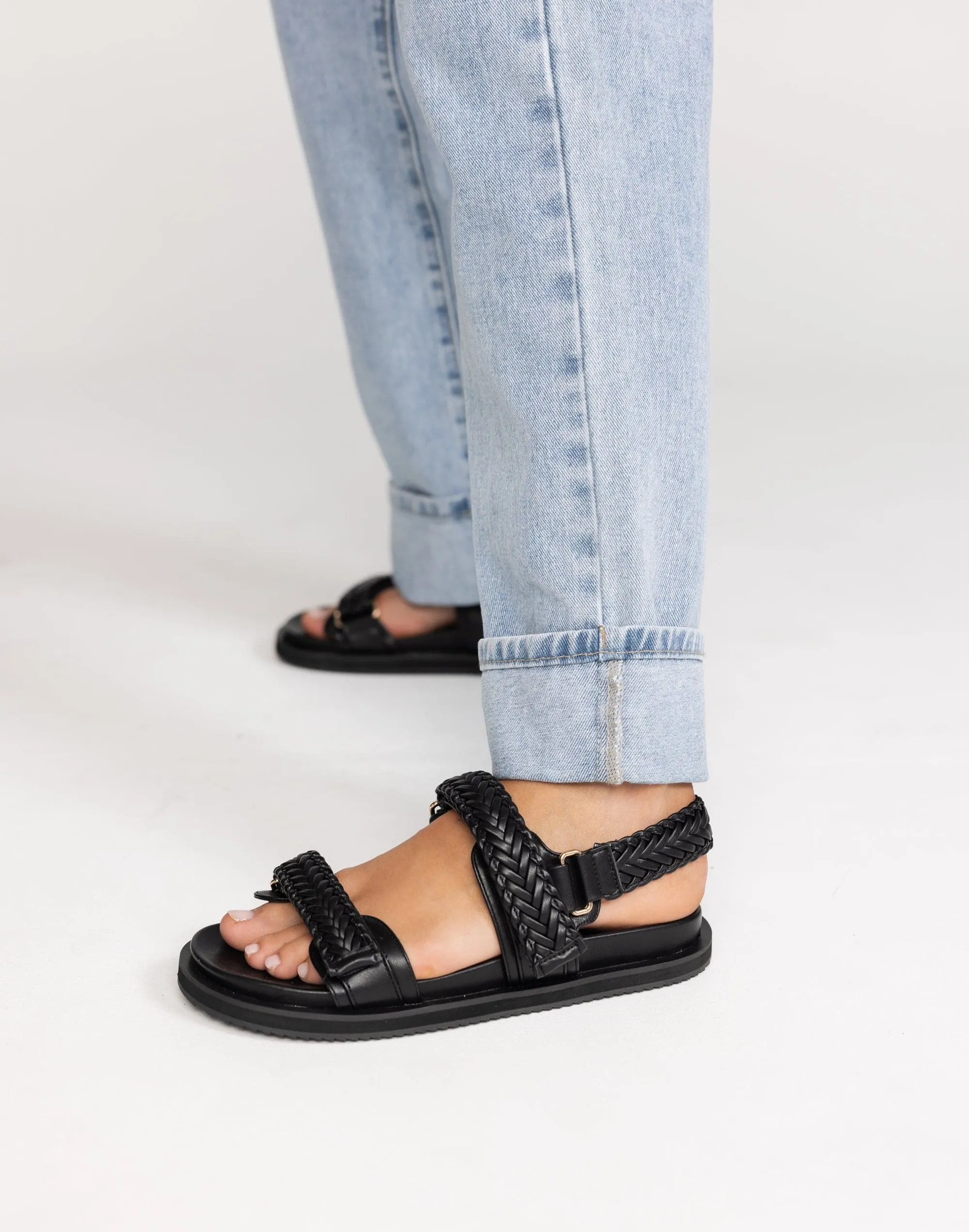 Taishi Sandals (Black) - By Billini