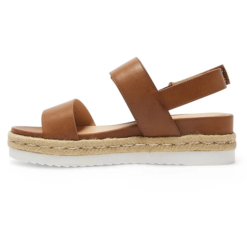 Warner Sandal in Tan Smooth