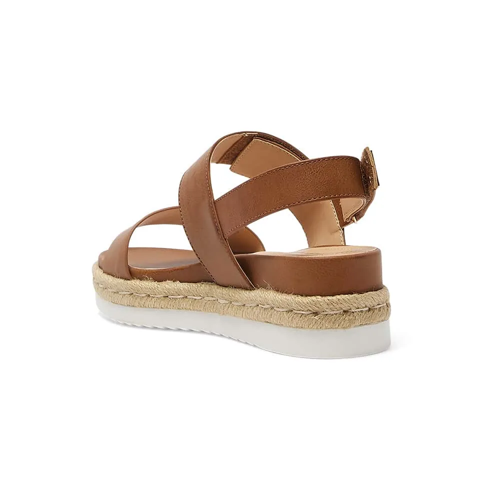 Warner Sandal in Tan Smooth