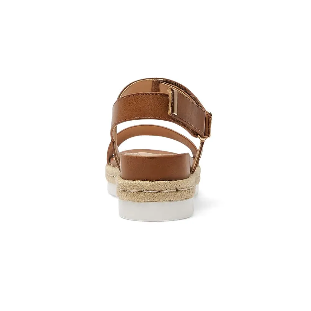 Warner Sandal in Tan Smooth