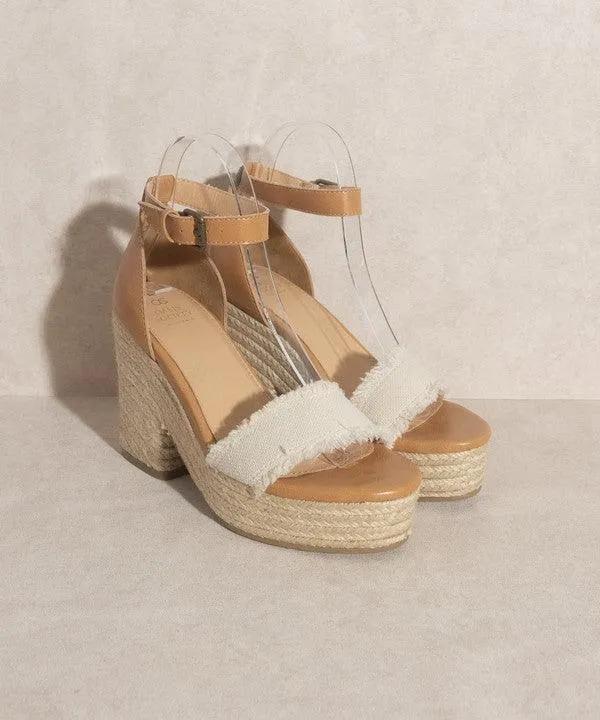 Womens Shoes Style No. Riley - Espadrille Platform Sandal